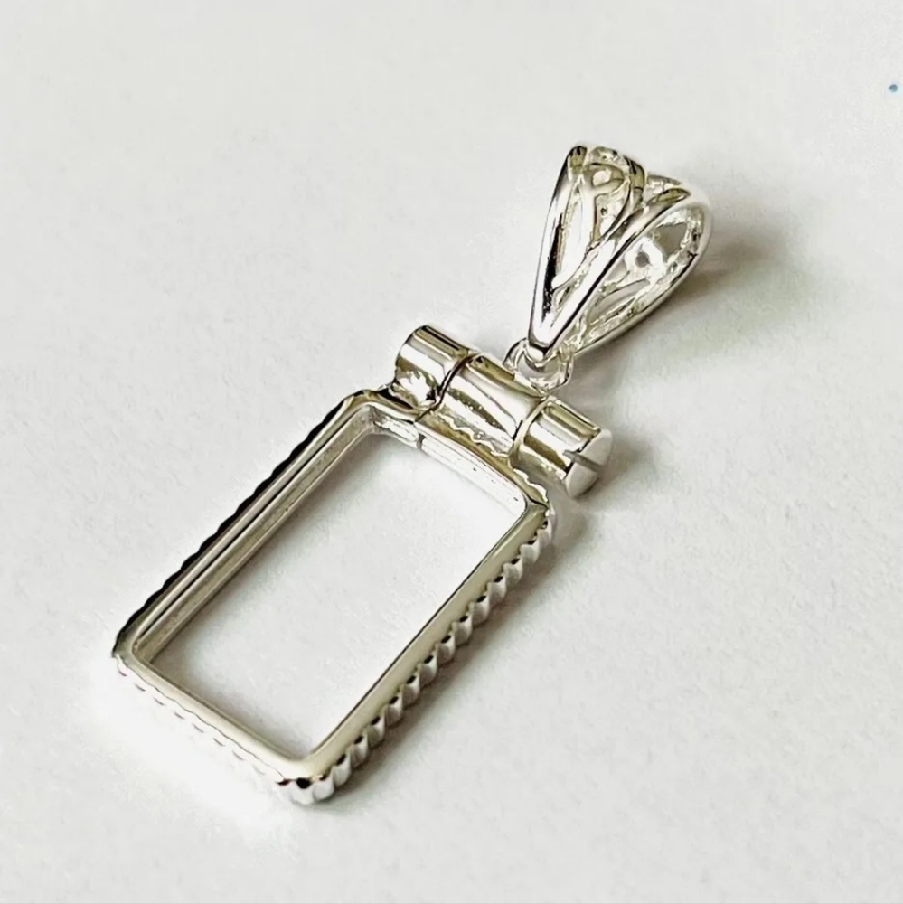 Sterling Silver 1g Bezel For Credit Suisse Bar .925 sterling silver Jewelry